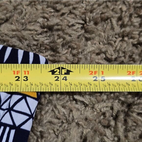 Sleeveless Geometric Print Maxi Dress - Dark Navy Blue,white and Gold - Picture 12 of 15